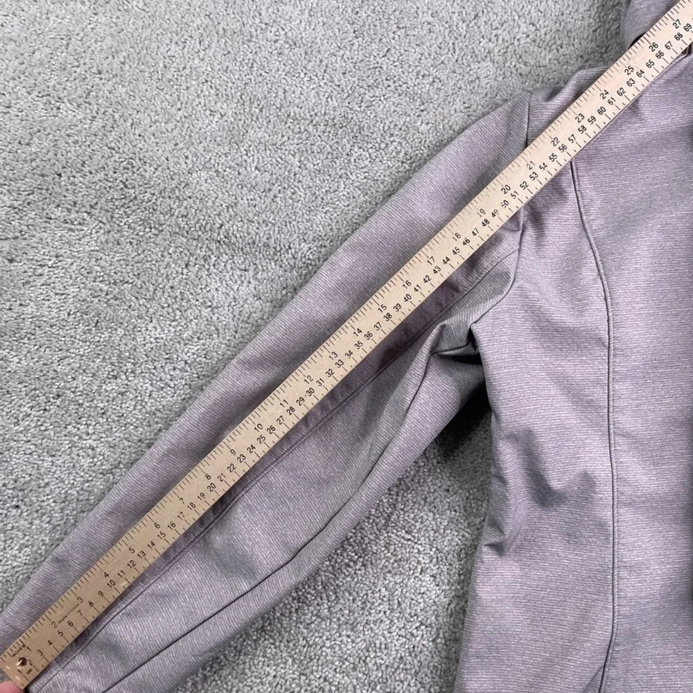 Gerry Jacket Womens Medium Grey Soft‎ Shell Full Zip Lined Hooded Outdoors